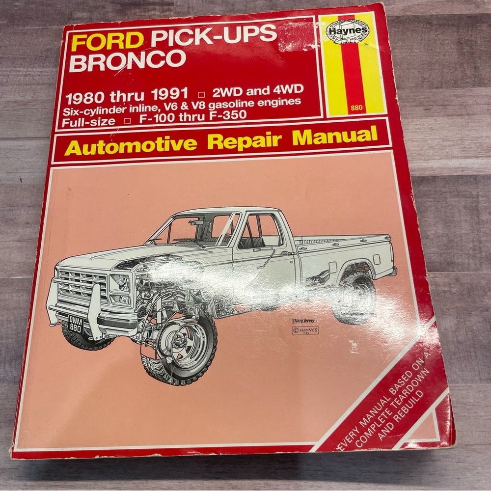 Haynes Repair Manual: Ford Pick-ups & Bronco 1980 thru 1996  (880) FLAW